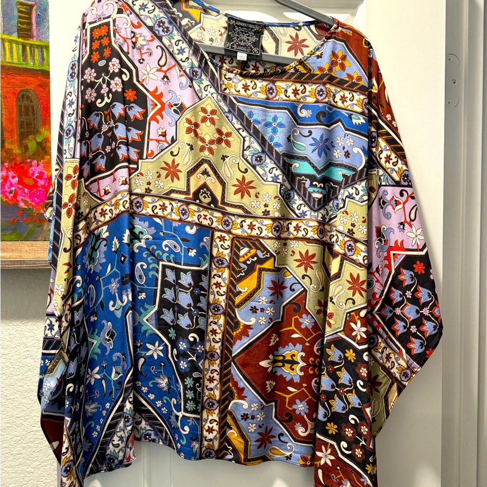 Johnny Was Miklos Silk Top